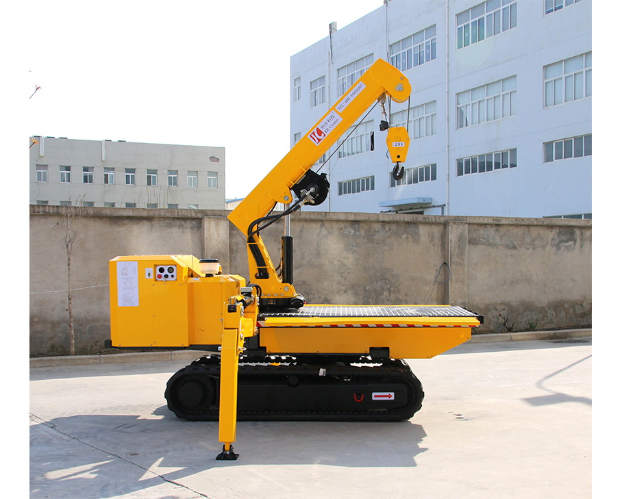 全地形搬運(yùn)車(chē)橡膠履帶調(diào)整
